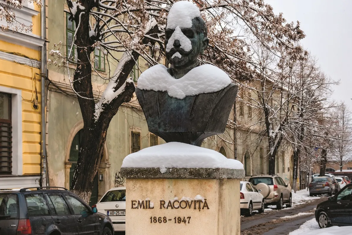 Statui ale Clujului atinse de nea