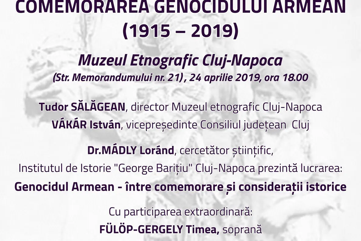 Genocidul armean, comemorat la Cluj