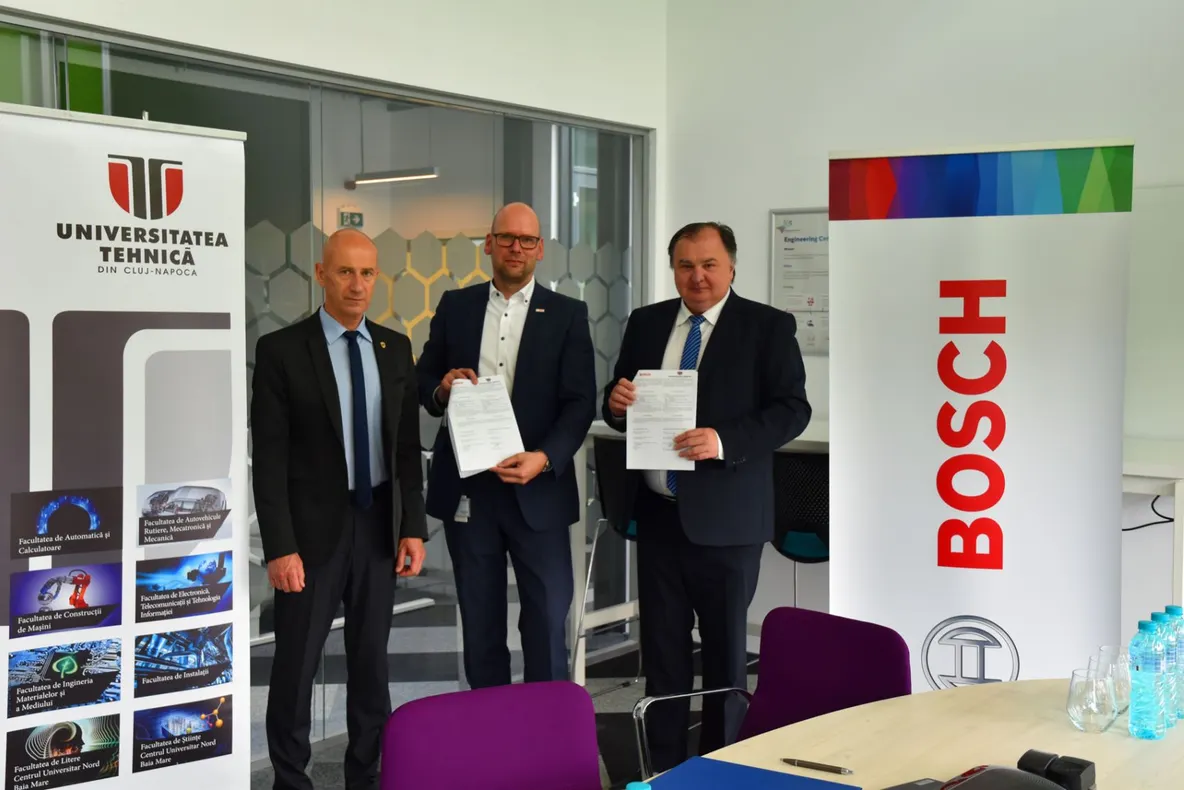 Bosch lansează un nou program de masterat în colaborare cu Universitatea Tehnică din Cluj-Napoca