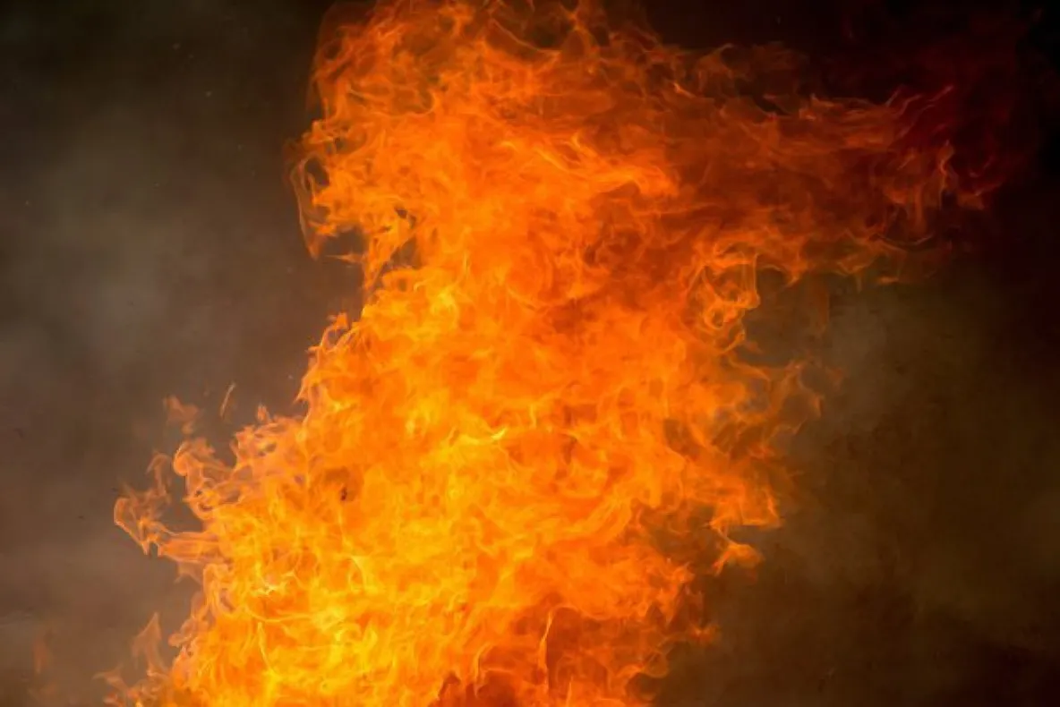 Incendiu la o cabană din Dej