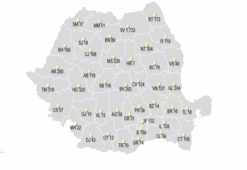 Noul bilanț al infecțiilor cu coronavirus din România