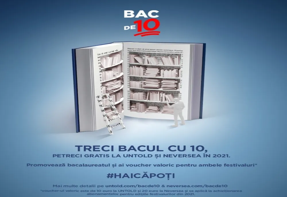  Elevii care iau 10 intră gratuit la Untold și Neversea 2021
