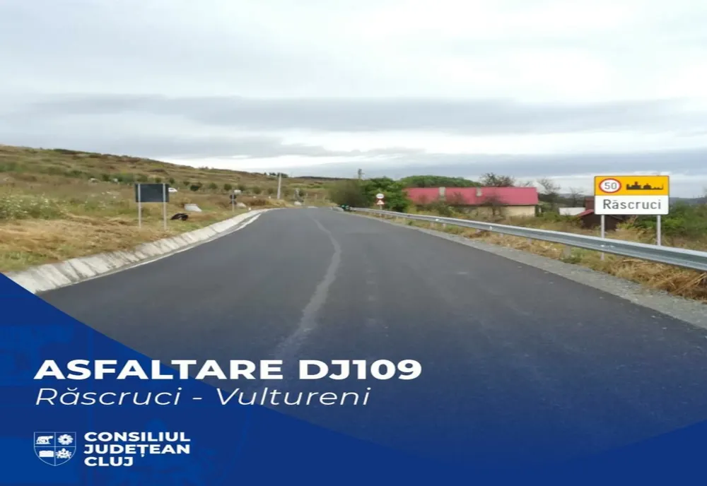 Au fost finalizate lucrările de asfaltare pe Lotul I al Drumului Bistriței