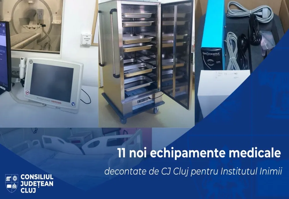 11 echipamente medicale noi la Institutul Inimii Cluj