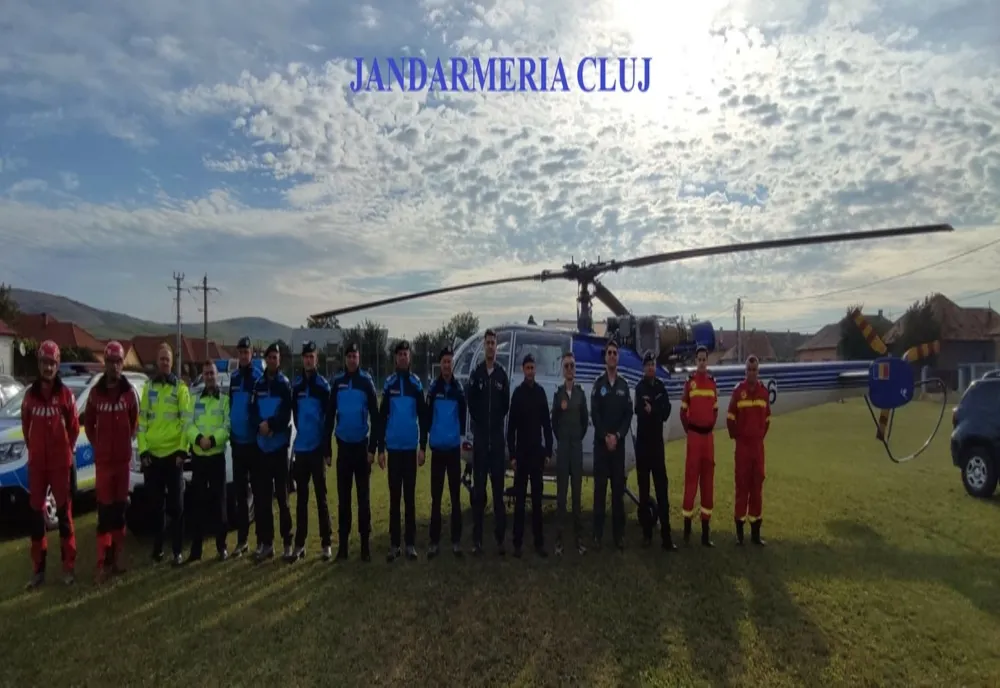 Supraveghere aeriană pe timpul desfășurării Raliului Clujului