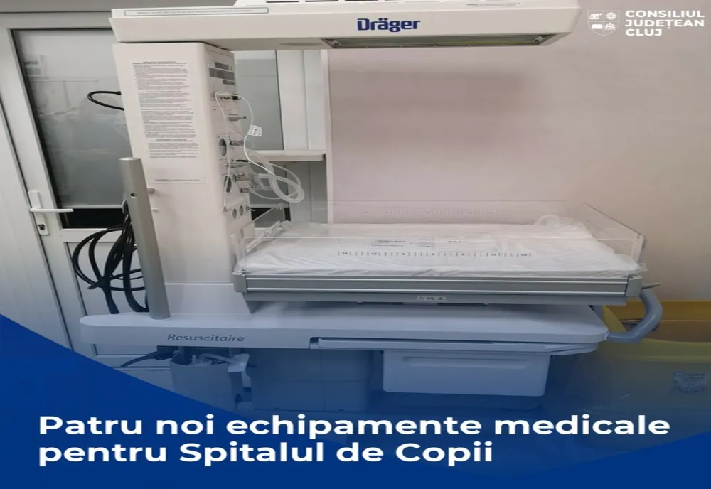 Noi echipamente medicale pentru Spitalul de Copii Cluj