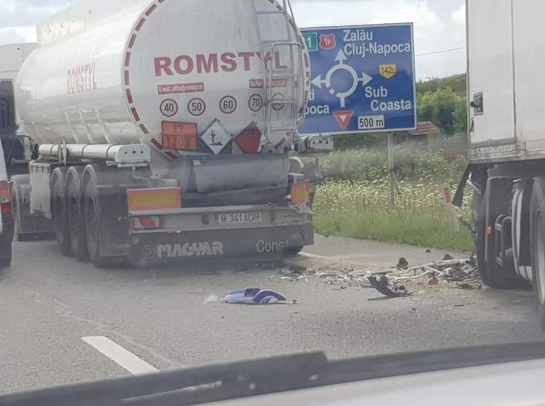 FOTO | Accident în lanţ pe centura Apahidei