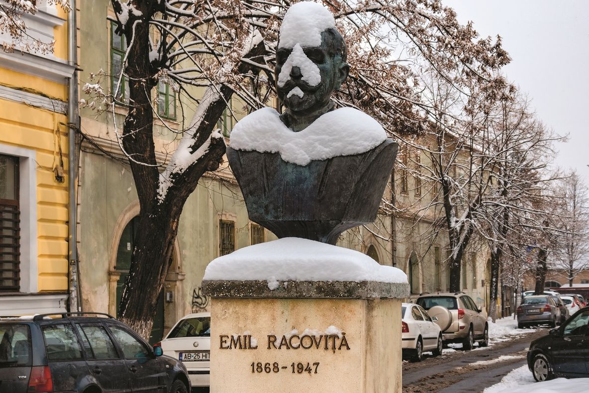 Statui ale Clujului atinse de nea