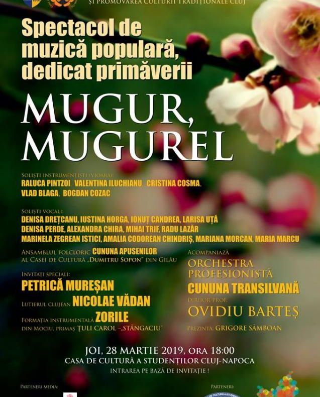 Spectacol de muzică populară dedicat primăverii