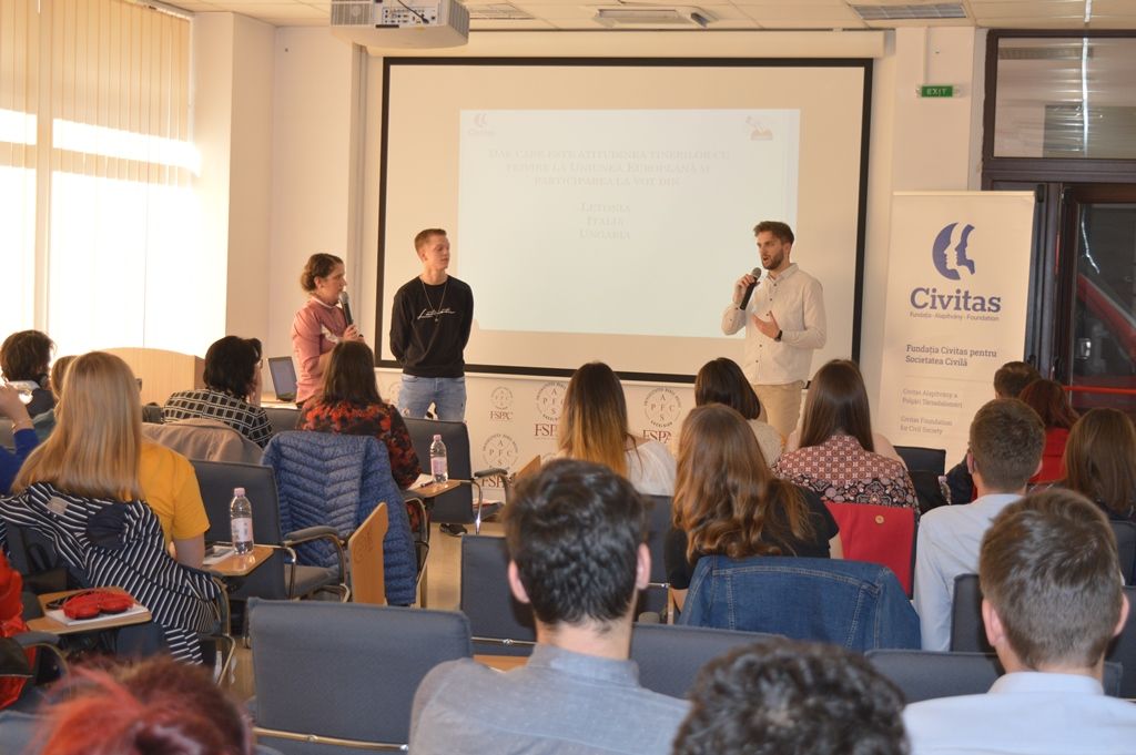 FOTO | Conferință și ateliere pentru tineri  despre importanța participării la vot în rândul tinerilor