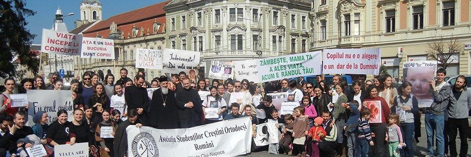 Marș pentru viață cu restricții de circulație, programat în Piața Unirii din Cluj