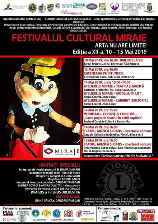 Începe Festivalul Cultural Miraje! Programul complet