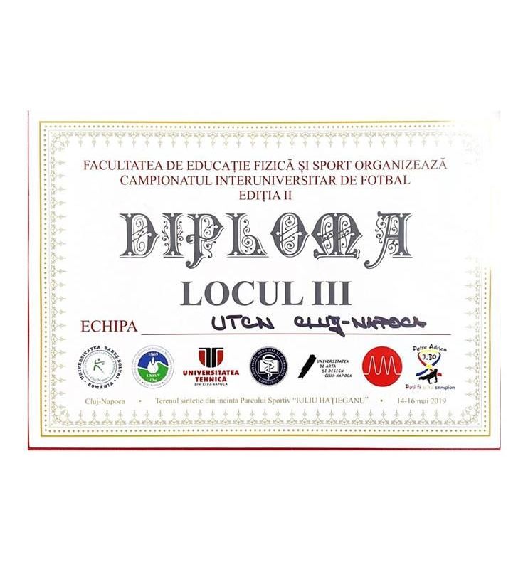 Campionatul Interuniversitar de Fotbal a clasat echipa de la UTCN pe locul al III-lea