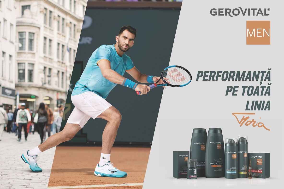 Compania clujeană Farmec va avea o nouă imagine pentru gama Gerovital Men: Horia Tecău