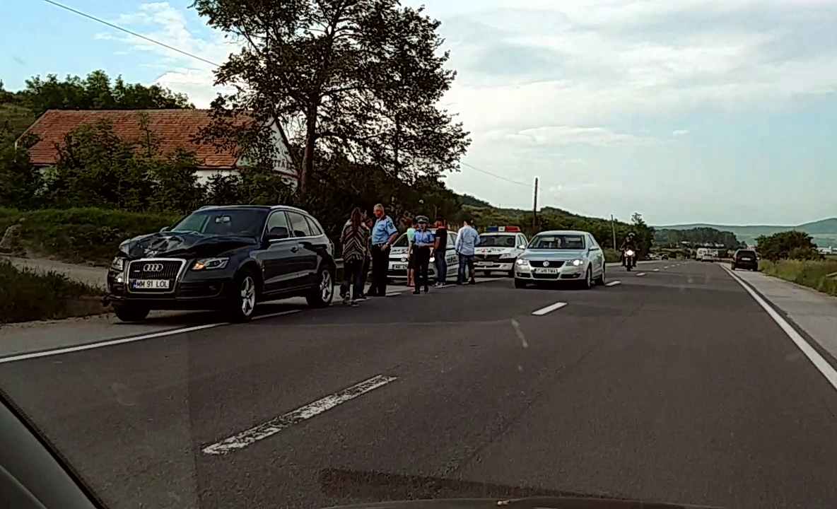 FOTO | Accident între Gherla şi Livada! Un cal a fost lovit de o maşină