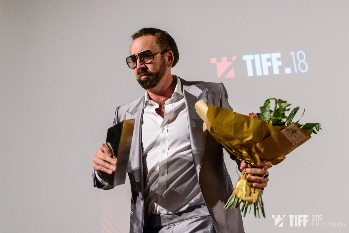 Nicolas Cage, premiat la Cluj: „România e locul în care am făcut filme pe care le iubesc și în care îmi doresc să revin pentru noi proiecte” (FOTO)