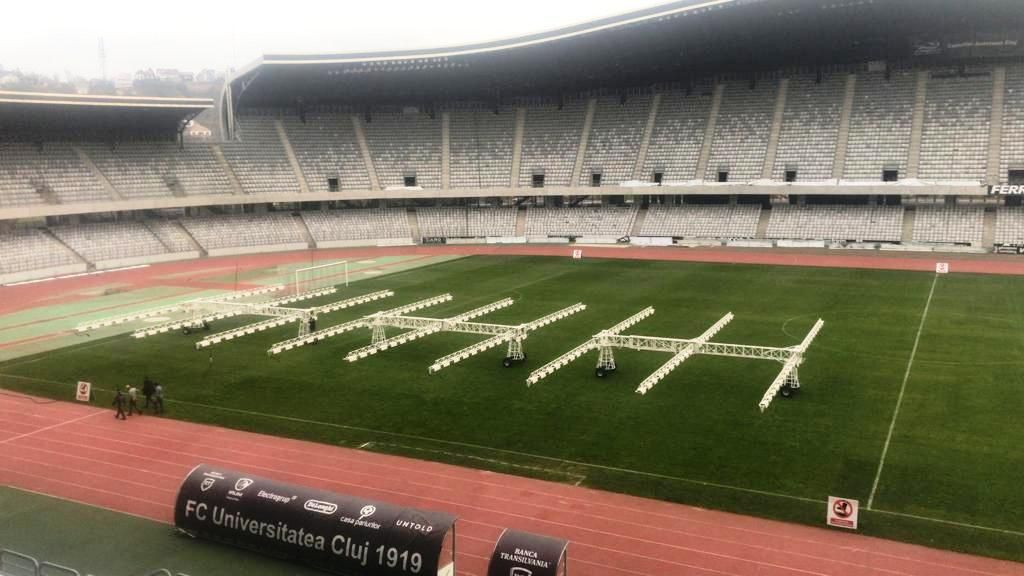 Consiliul Județean achiziționează trei noi unități de fotosinteză artificială pentru gazonul de pe Cluj Arena