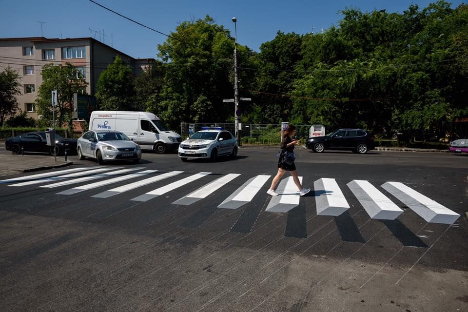 Treceri de pietoni 3D la Cluj-Napoca (FOTO)