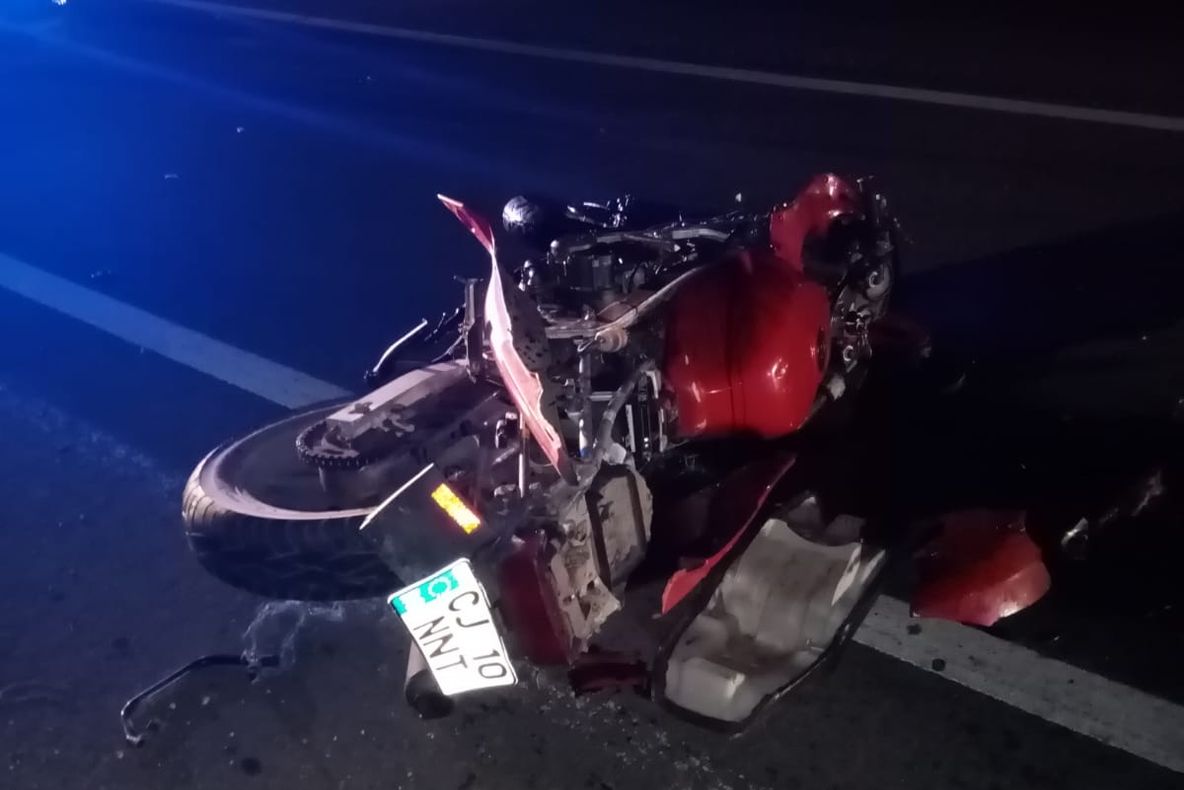 FOTO | Accident mortal pe o şosea din Cluj! Un motociclist beat şi-a omorât prietenul