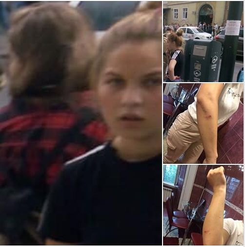 FOTO | Minorele care terorizează oamenii din Cluj au mai bătut o femeie într-o staţie de autobuz! Nicio persoană nu a intervenit