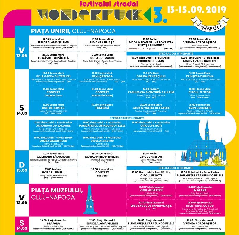 Festivalul internațional stradal de teatru de păpuși pentru copii - WonderPuck