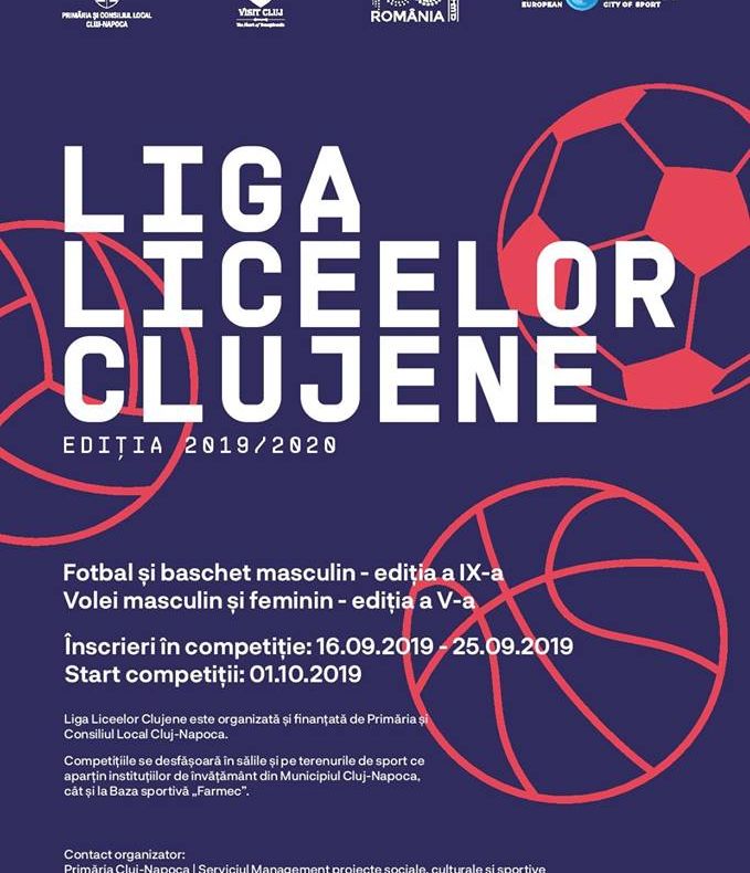 Au început înscrierile pentru Liga Liceelor Clujene