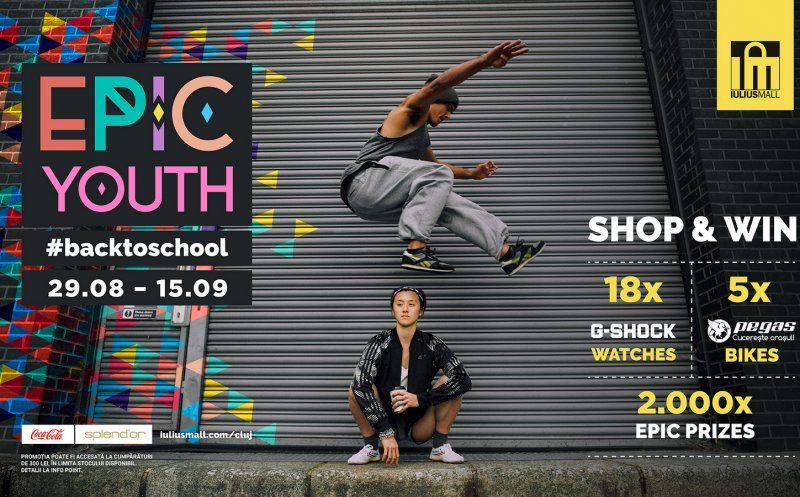 Iulius Mall Cluj te pregătește pentru back to school şi îţi oferă biciclete Pegas și alte premii
