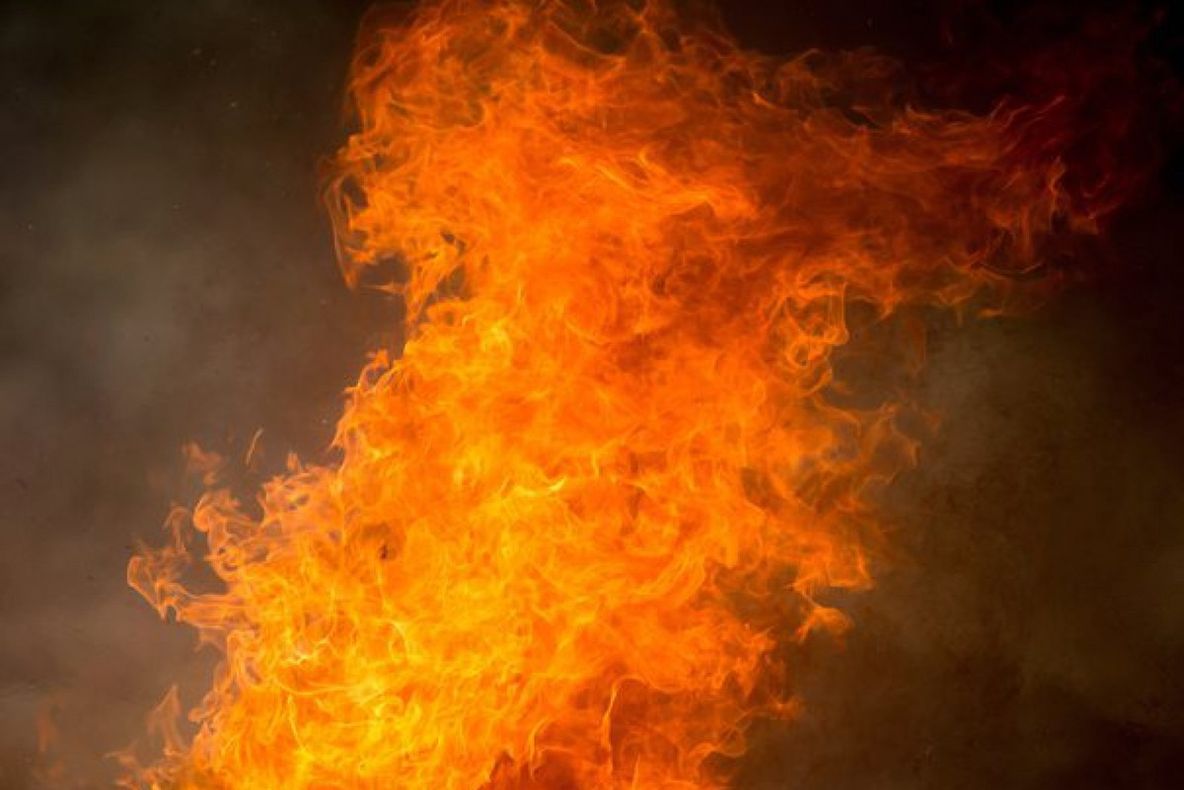 Incendiu la o cabană din Dej