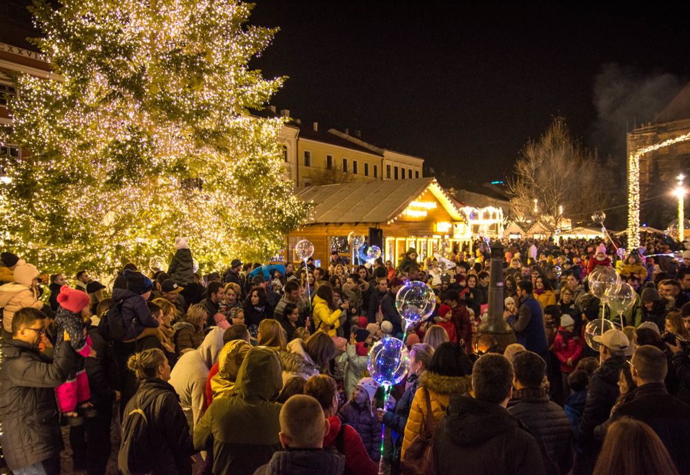 Moș Crăciun vine la Târgul de Crăciun din Cluj-Napoca