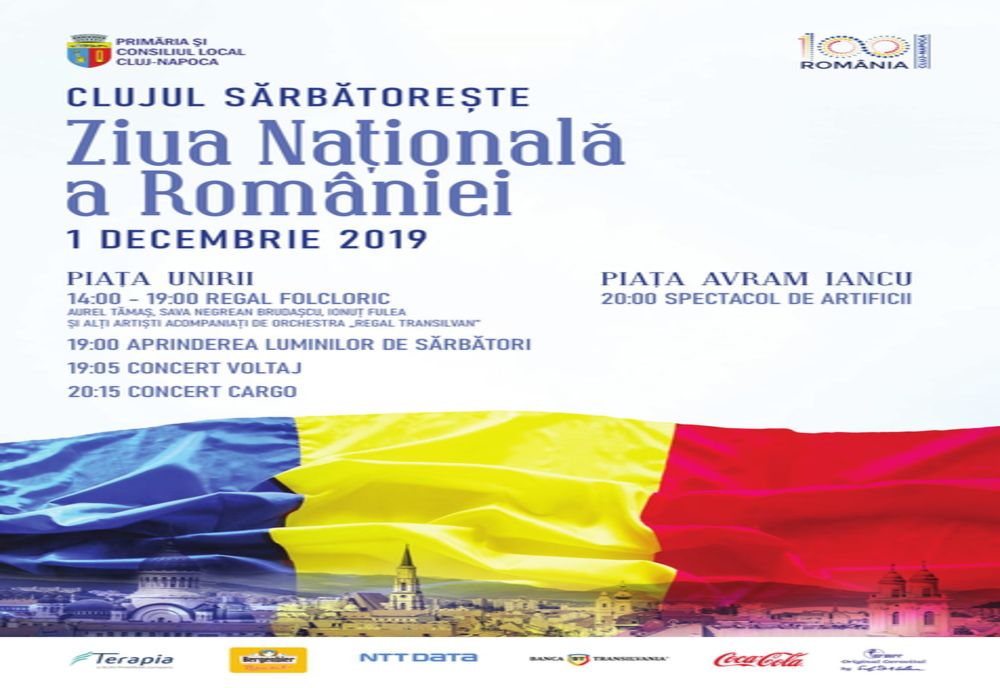 Programul evenimentelor de Ziua Națională la Cluj-Napoca