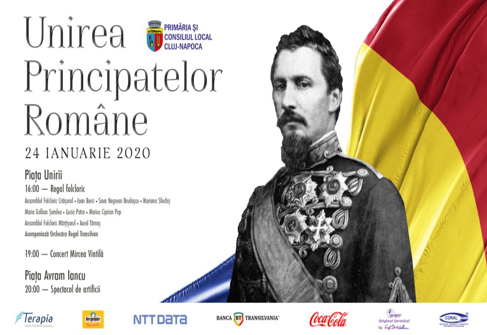 Ziua Unirii Principatelor Române va fi celebrată la Cluj-Napoca