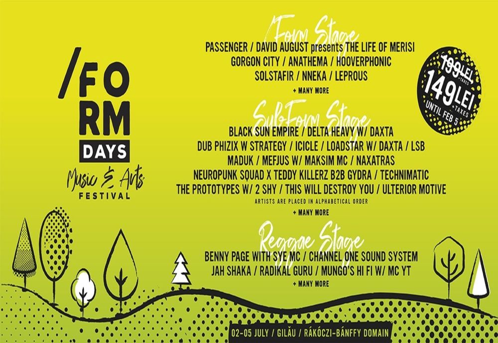 Ultimele zile cu preț special la festivalul /FORM Days din Cluj