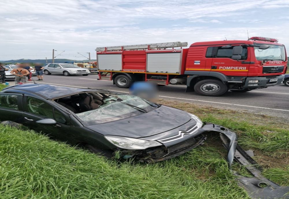 FOTO | Accident în Iclod! O femeie a fost rănită 