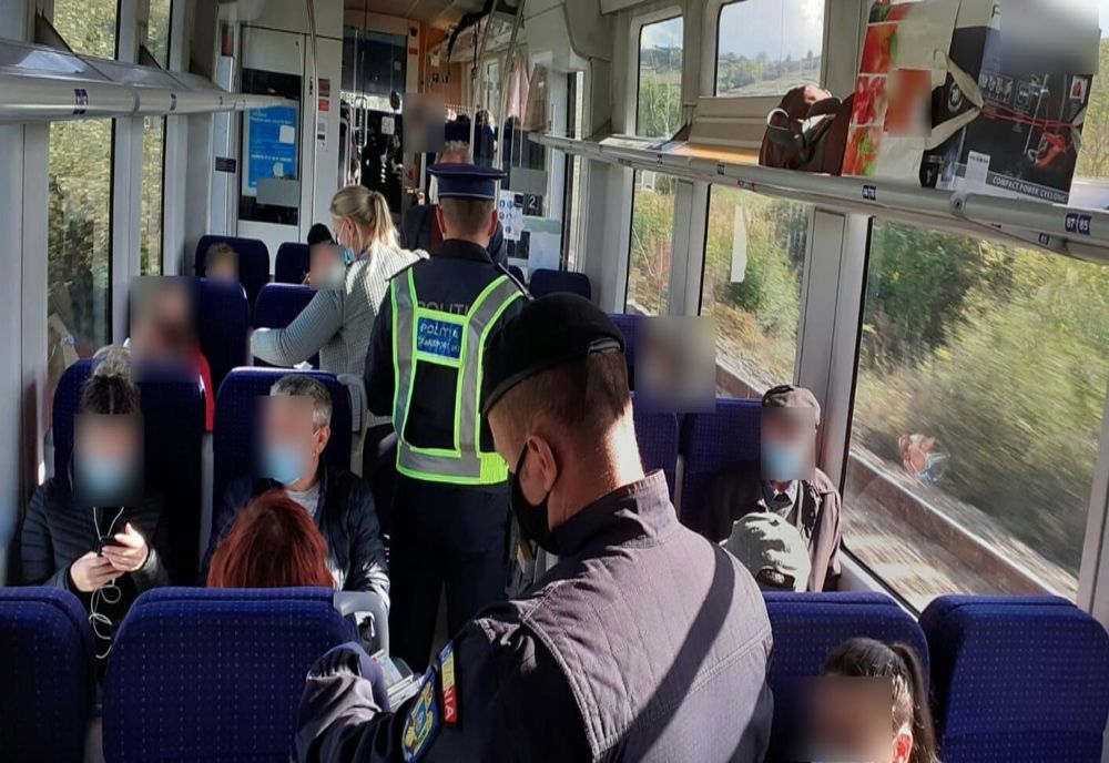 Acţiune în Gara CFR din Cluj-Napoca pentru verificarea măsurilor anti COVID-19