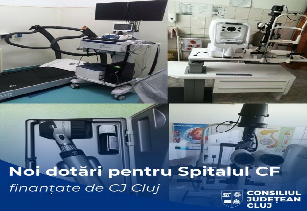Noi echipamente medicale pentru Spitalul Clinic Căi Ferate Cluj