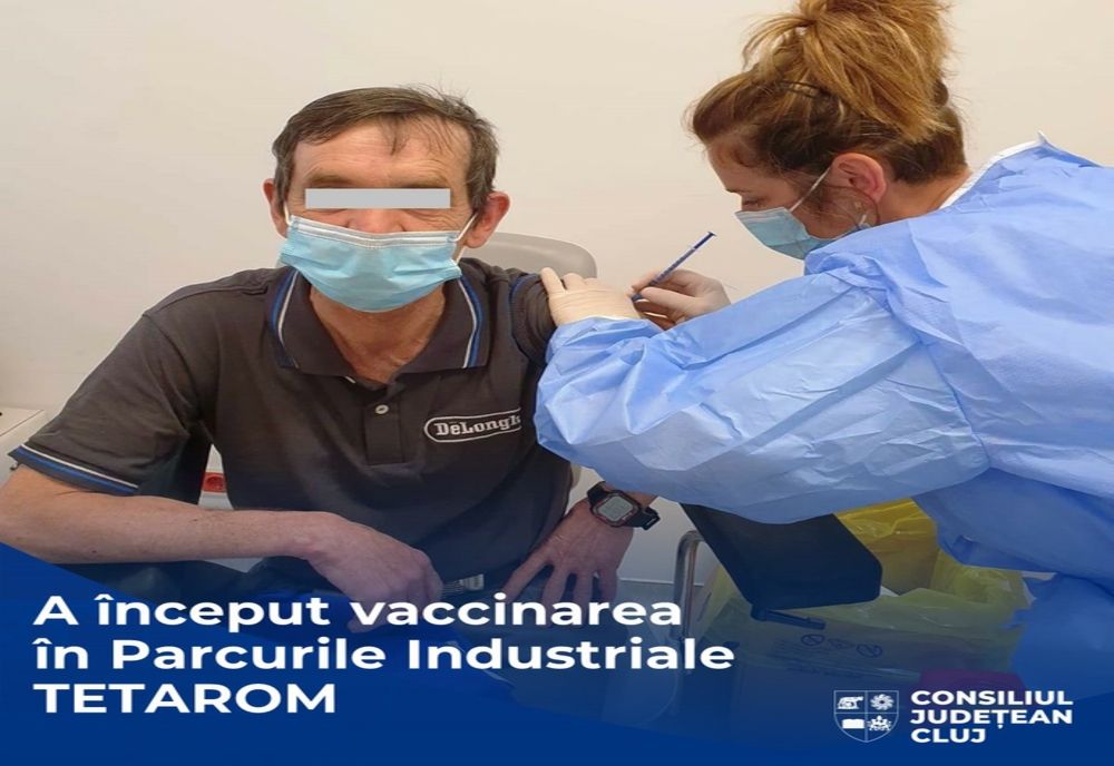 A început vaccinarea personalului din parcurile industriale TETAROM 