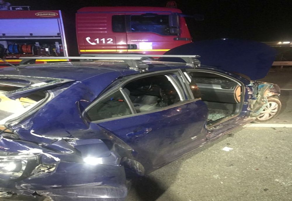 Accident cu 6 maşini la ieşire de pe Autostrada A3! Un bărbat din Sălaj a fost rănit şi a ajuns la spital