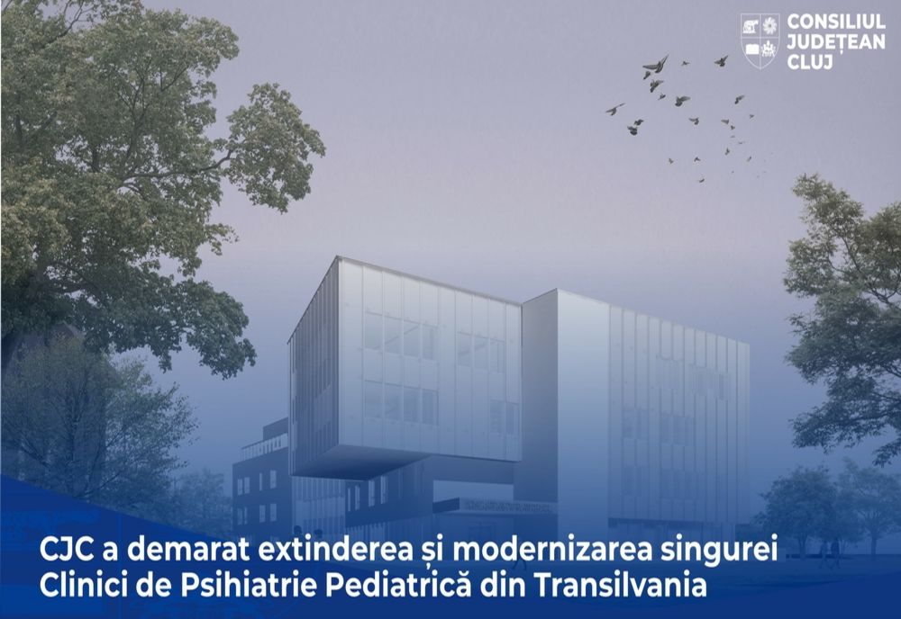 Au început lucrările de extindere și modernizare a singurei Clinici de Psihiatrie Pediatrică din Transilvania