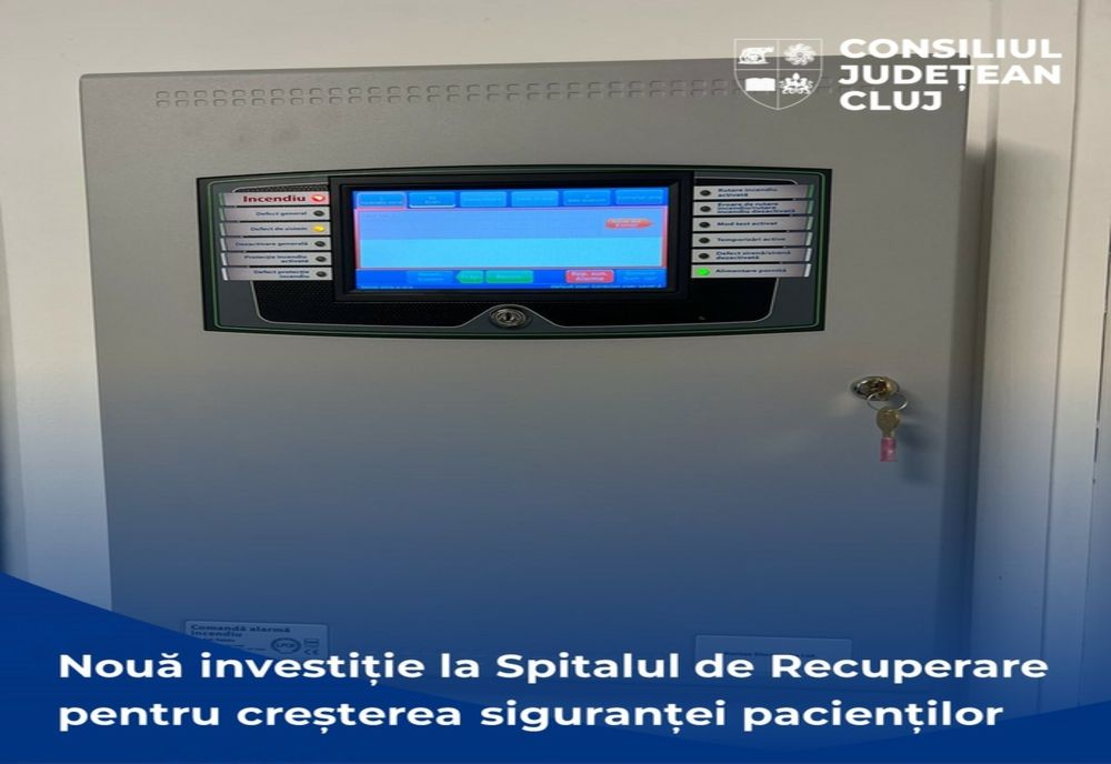 Investiție de peste 10 milioane de lei pentru creșterea siguranței pacienților Spitalului de Recuperare