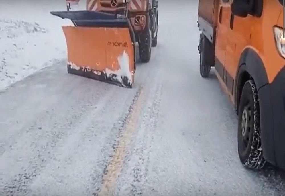 A nins și pe Transalpina. Imagini spectaculoase pe una dinte cele mai frumoase șosele din Europa - VIDEO