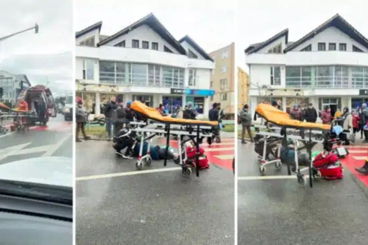 Aproape de tragedie, în Turda. Un pieton a fost lovit pe trecere