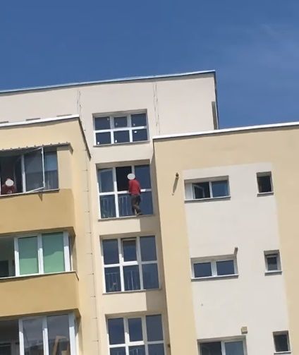 femeie aruncat bloc cluj