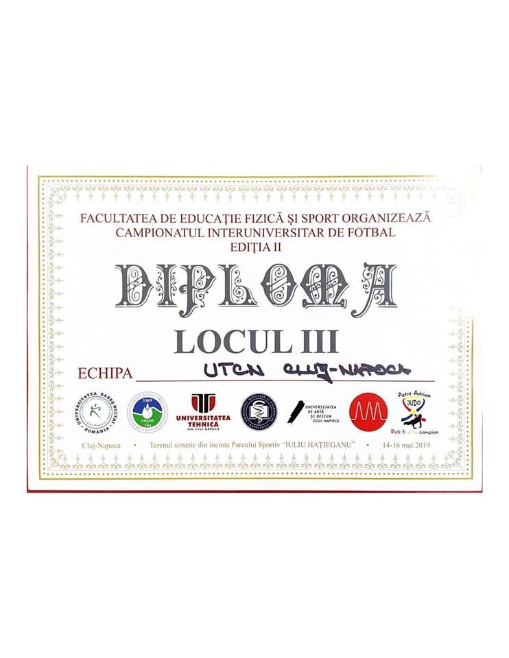 locul 3 fotbal UTCN