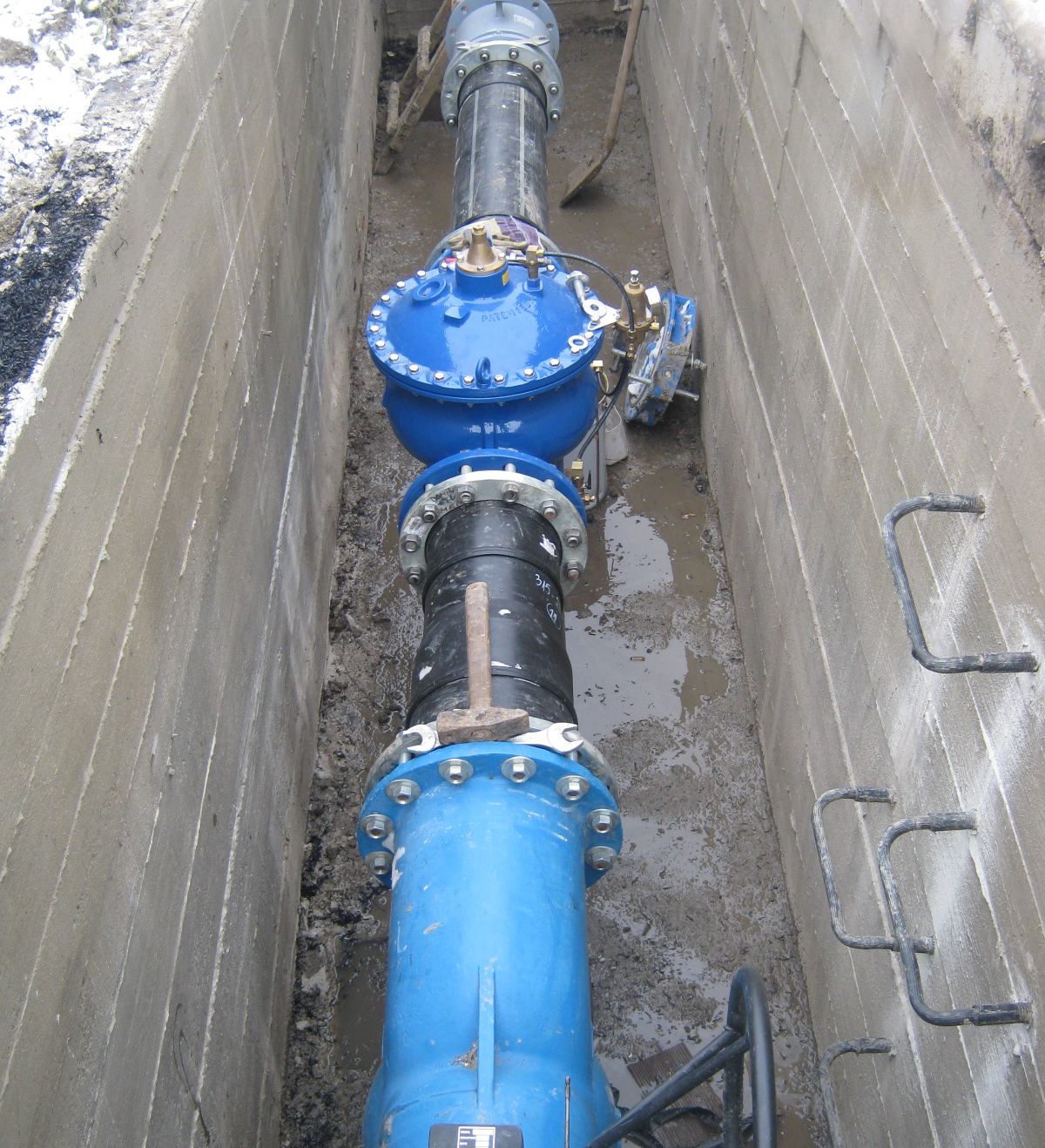 Tronson Intr Dej-Cupl cond exist-camin CV1 montare echipam