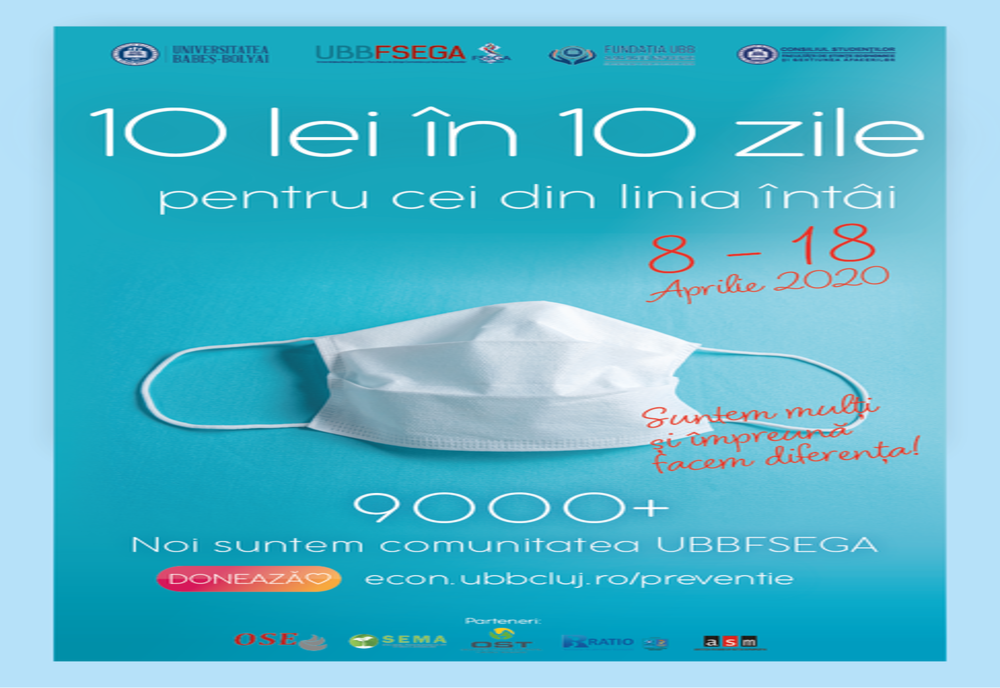 Campanie de strângere de fonduri pentru Serviciul de Ambulanță Cluj,  organizată la UBB