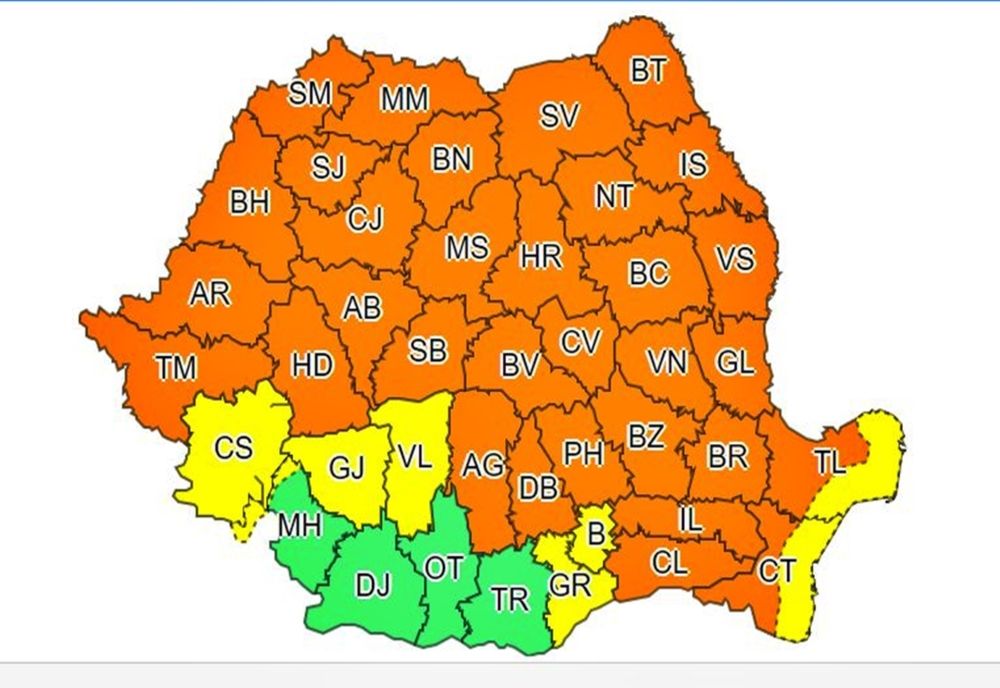 Vremea rea continuă! A fost emis un nou cod portocaliu de furtuni