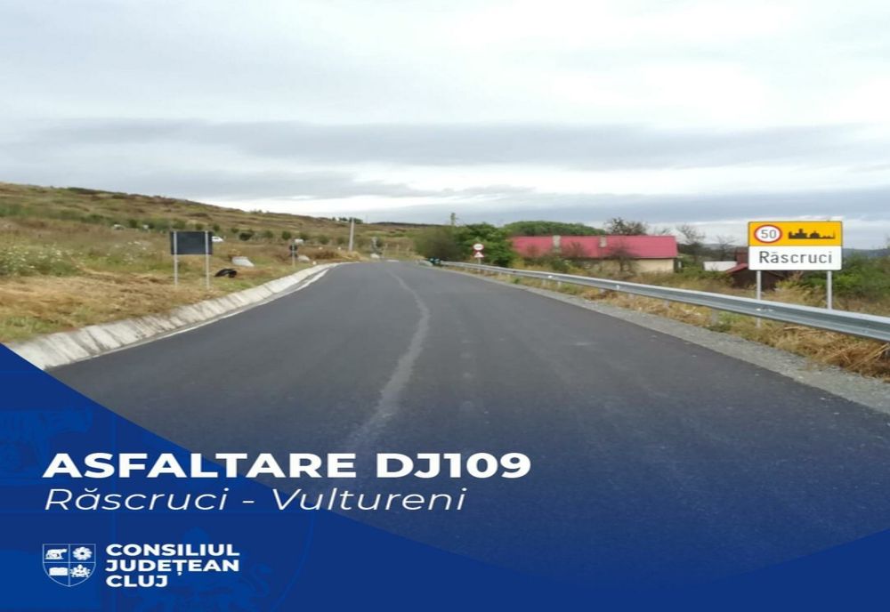 Au fost finalizate lucrările de asfaltare pe Lotul I al Drumului Bistriței