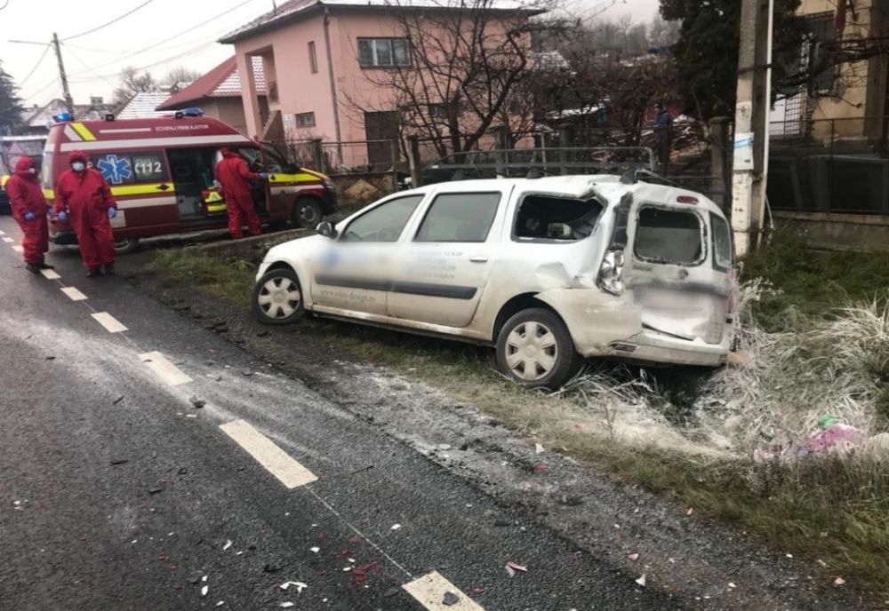 Accident rutier între Cluj şi Sălaj! Un tânăr din Olt a fost rănit