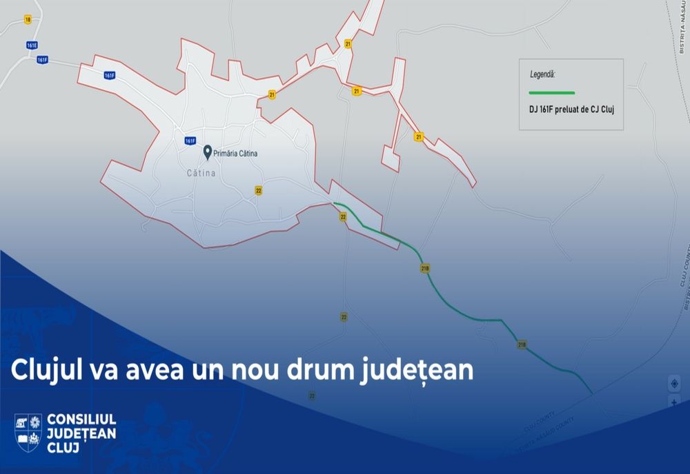 Clujul va avea un nou drum județean! Acesta face legătura între DJ 161F și județul Bistrița-Năsăud