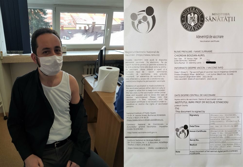 Mesajul unui preot din Cluj care s-a vaccinat împotriva COVID-19: "Ne lepădăm de Hristos prin mândrie, prin invidie, prin neascultare. Dar nu printr-un vaccin"